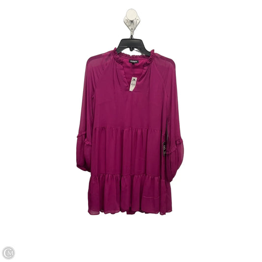 Top Long Sleeve By Express In Purple, Size: Xs