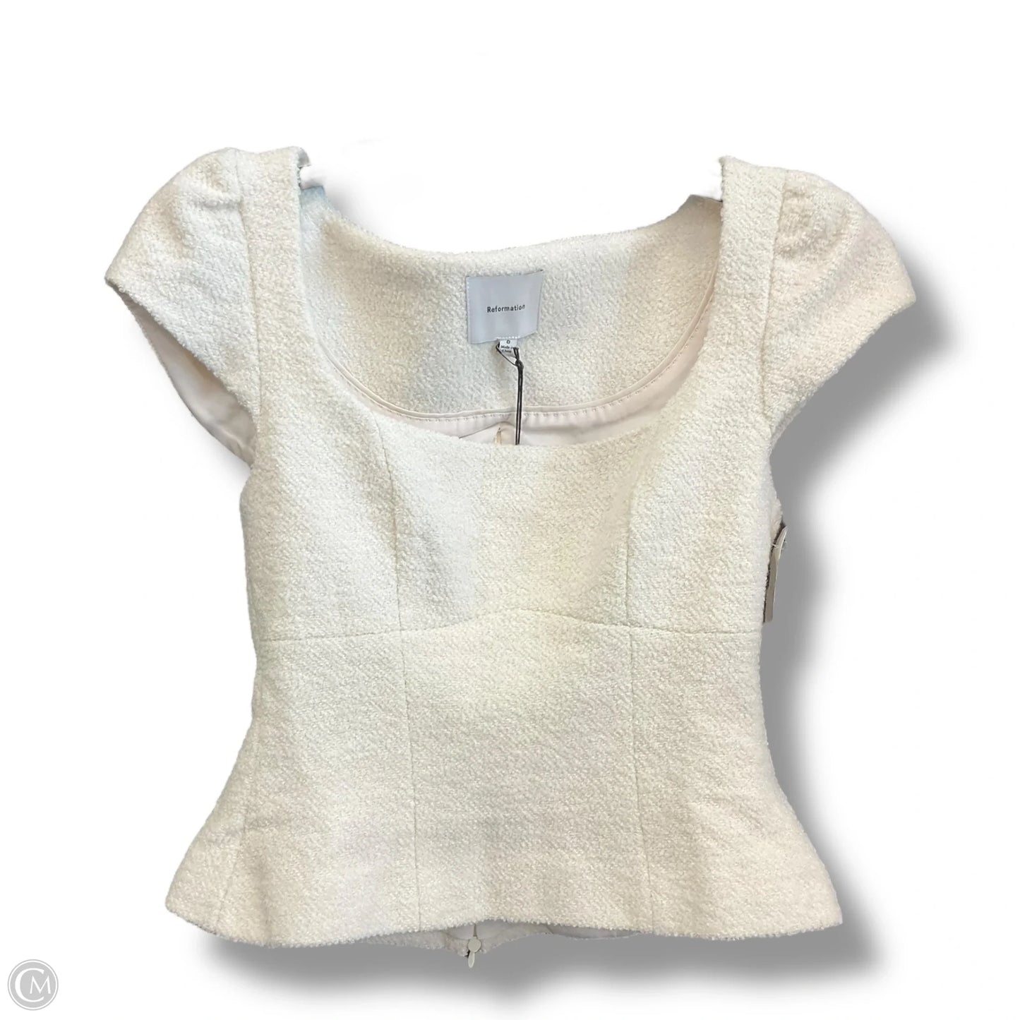Top Sleeveless Basic By Reformation In Cream, Size: Xs