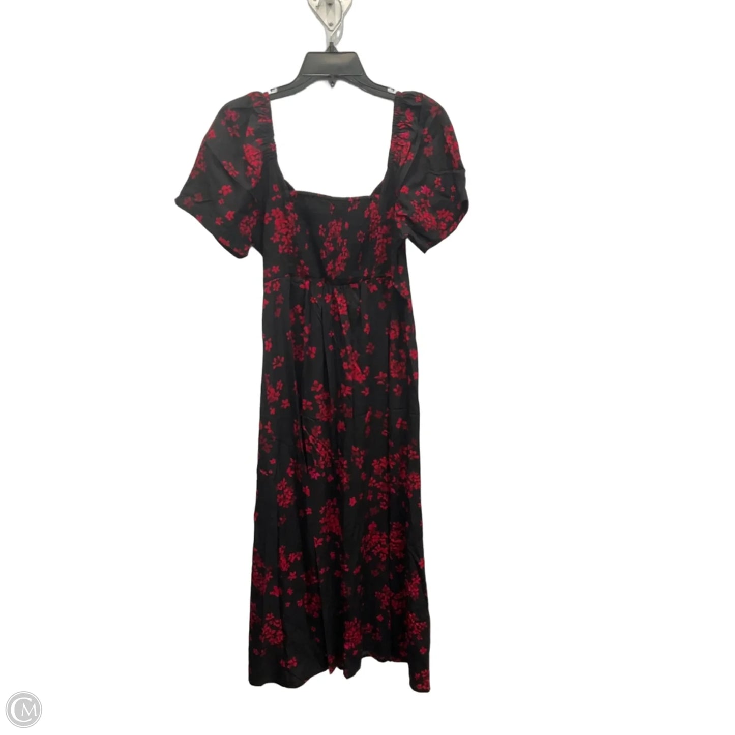 Dress Casual Midi By Gap In Black & Red, Size: M