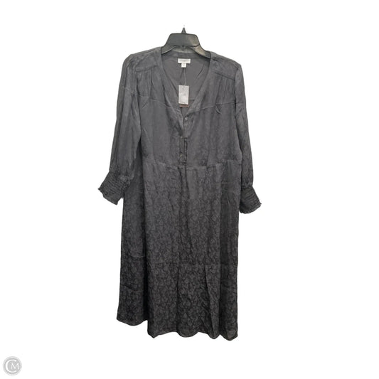 Dress Casual Midi By J. Jill In Grey, Size: Mp