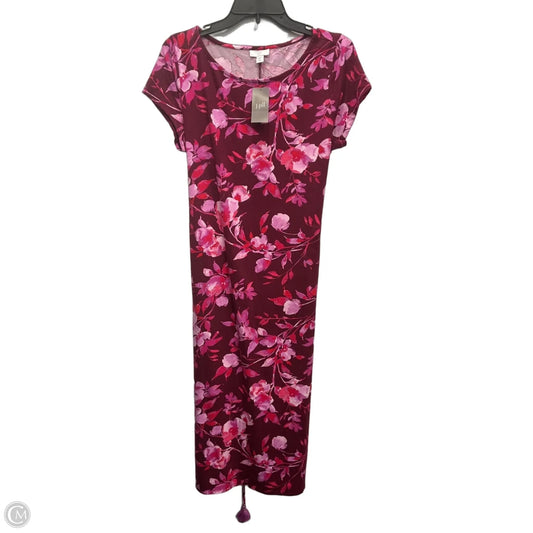 Dress Casual Midi By J. Jill In Floral Print, Size: Mp