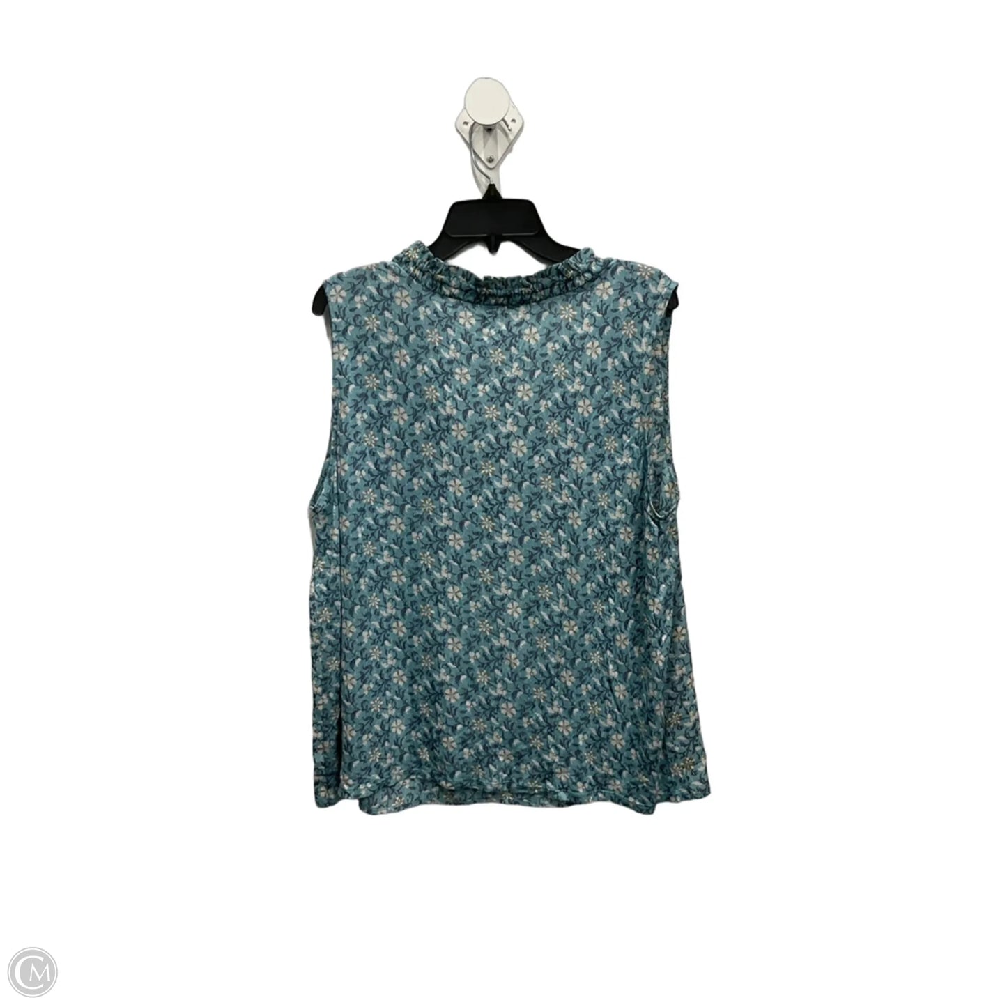 Top Sleeveless By Loft In Blue, Size: Xl