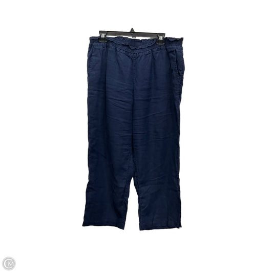Pants Linen By Charter Club In Navy, Size: 12