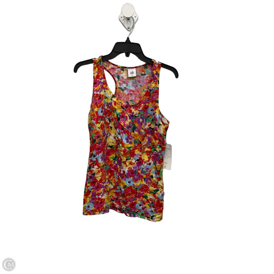 Top Sleeveless By Cabi In Multi-colored, Size: M