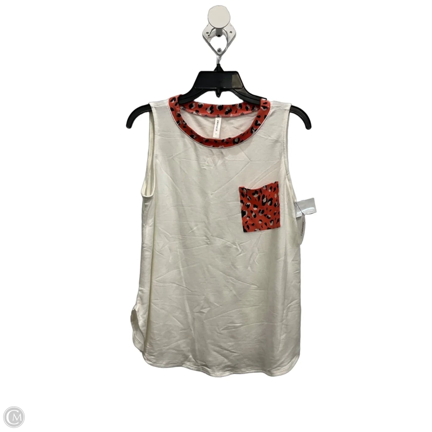 Top Sleeveless By Emerald In White, Size: L