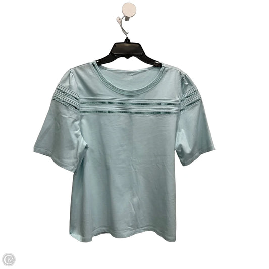 Top Short Sleeve By Talbots In Blue, Size: Xl