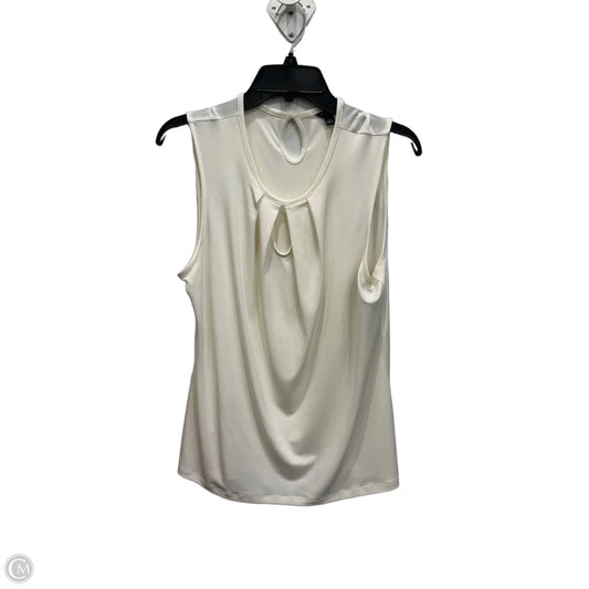 Top Sleeveless By Ann Taylor In White, Size: Lp