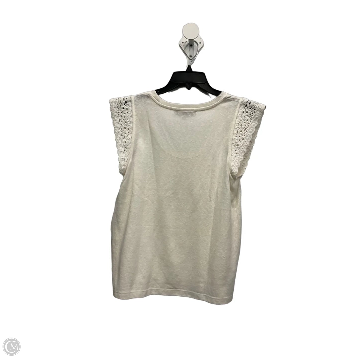 Top Sleeveless Basic By Loft In Cream, Size: Mp