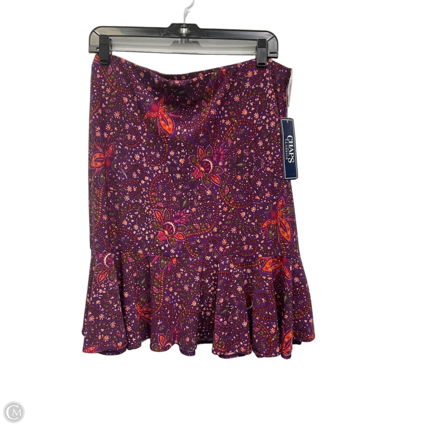 Skirt Mini & Short By Chaps In Purple, Size: L