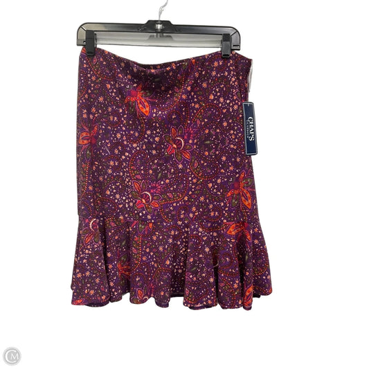 Skirt Mini & Short By Chaps In Purple, Size: L