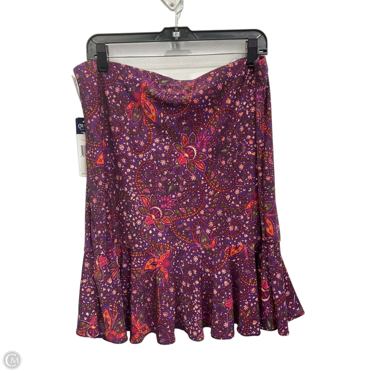 Skirt Mini & Short By Chaps In Purple, Size: L