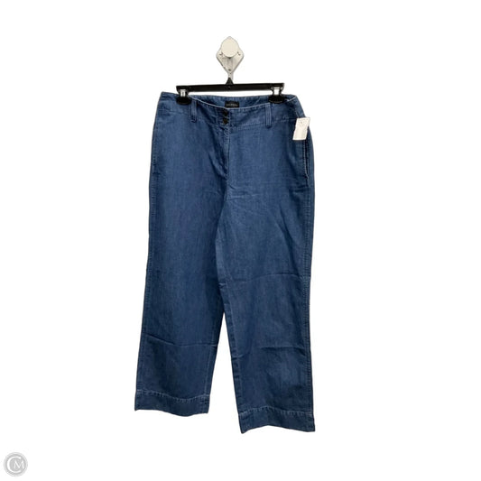 Jeans Wide Leg By Talbots In Blue Denim, Size: 10