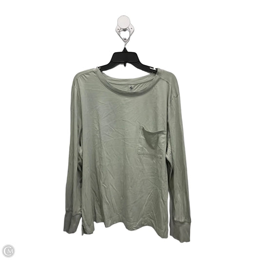 Top Long Sleeve Basic By Lou And Grey In Green, Size: Xxl