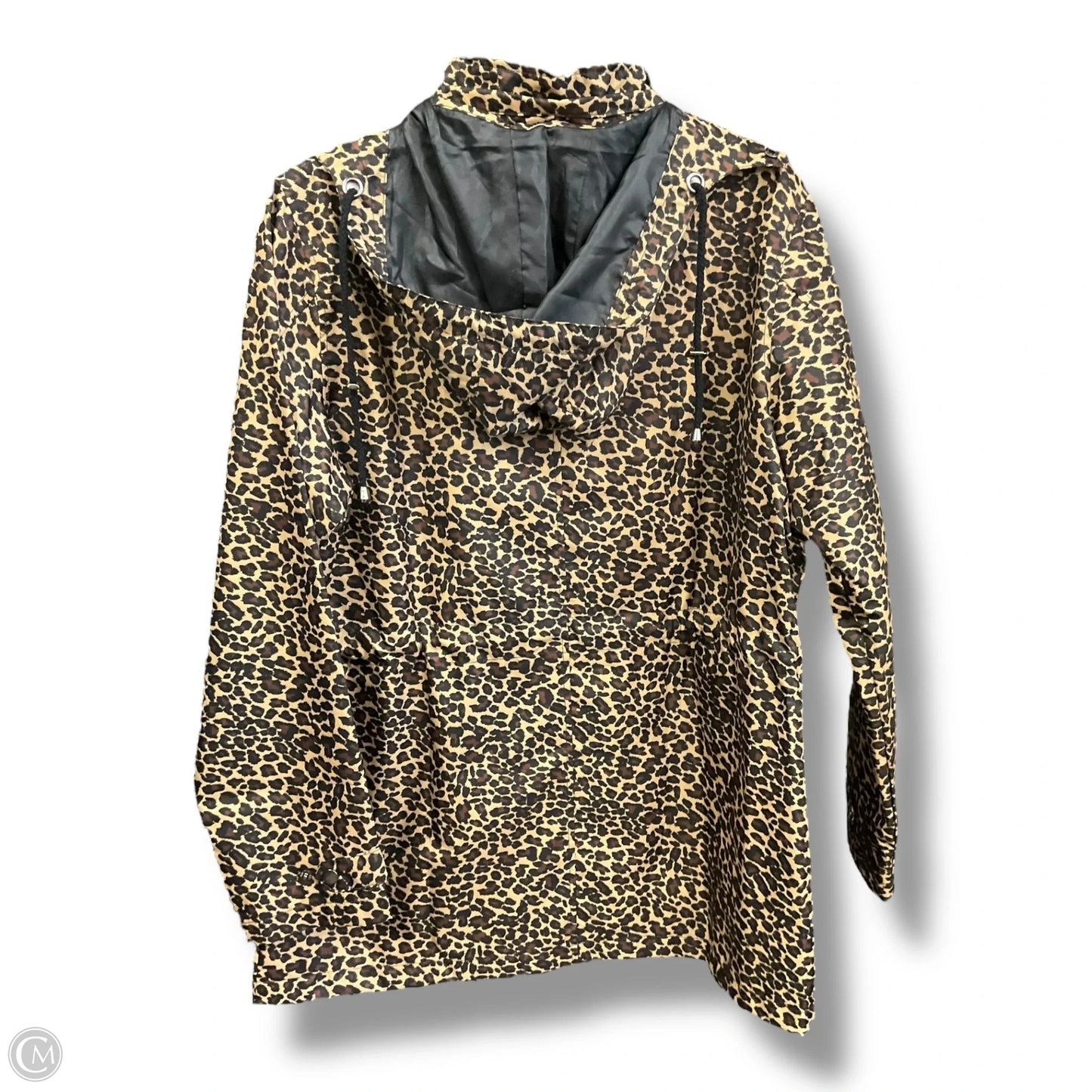 Jacket Windbreaker By Clothes Mentor In Animal Print, Size: L
