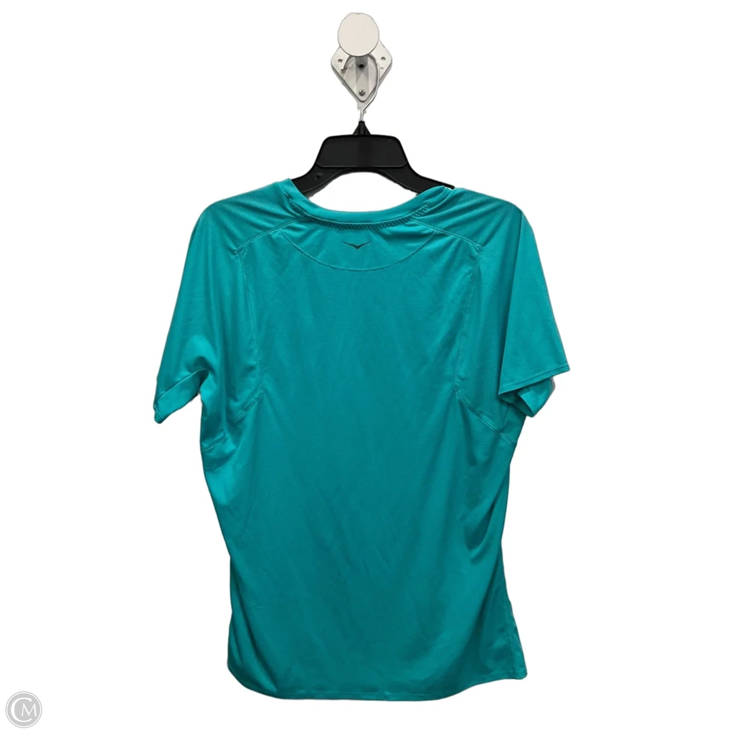 Athletic Top Short Sleeve By Hoka In Blue, Size: M