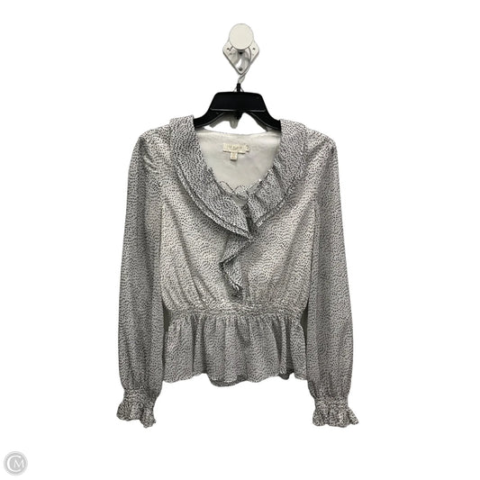 Top Long Sleeve By Ted Baker In Polkadot Pattern, Size: Xs
