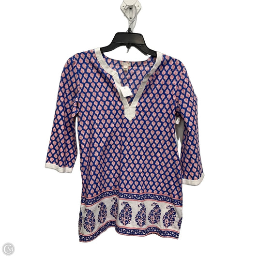 Tunic 3/4 Sleeve By J. Crew In Multi-colored, Size: S