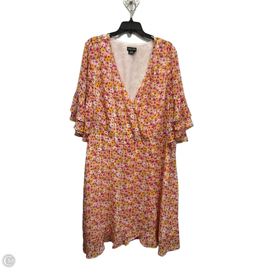 Dress Casual Midi By City Chic In Floral Print, Size: Xxl