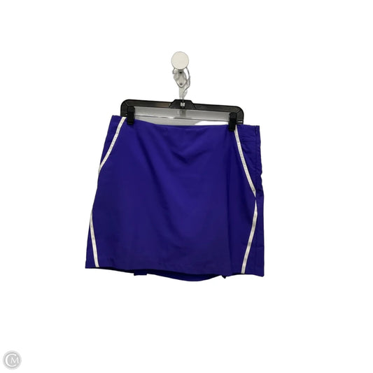 Athletic Skort By Adidas In Purple, Size: 10