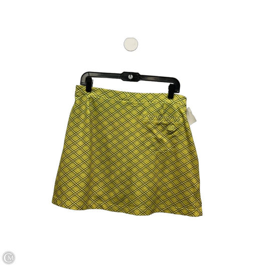 Athletic Skort By Adidas In Yellow, Size: 12