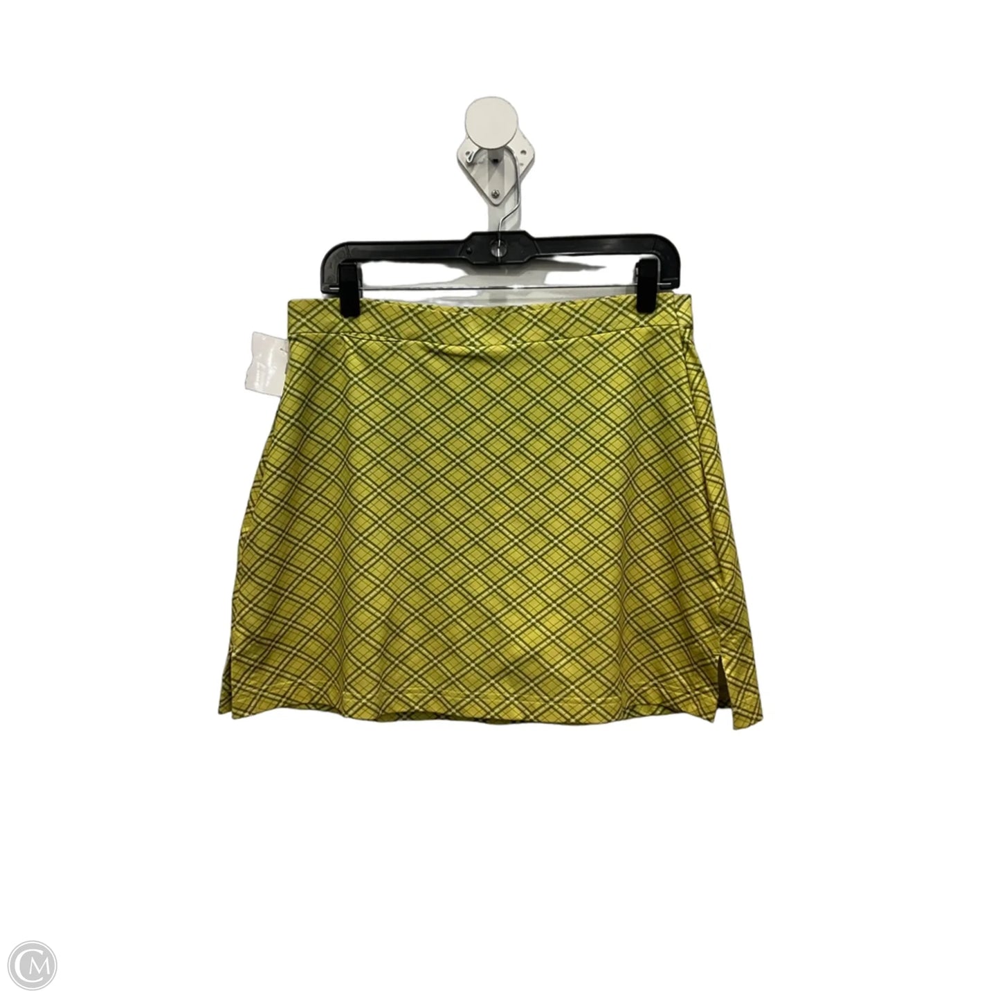 Athletic Skort By Adidas In Yellow, Size: 12