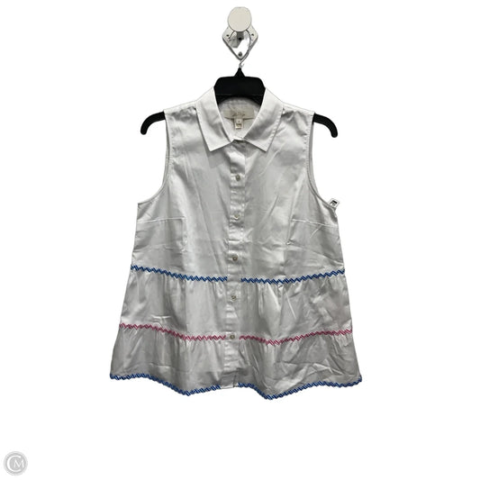 Top Sleeveless Designer By Lilly Pulitzer In White, Size: S