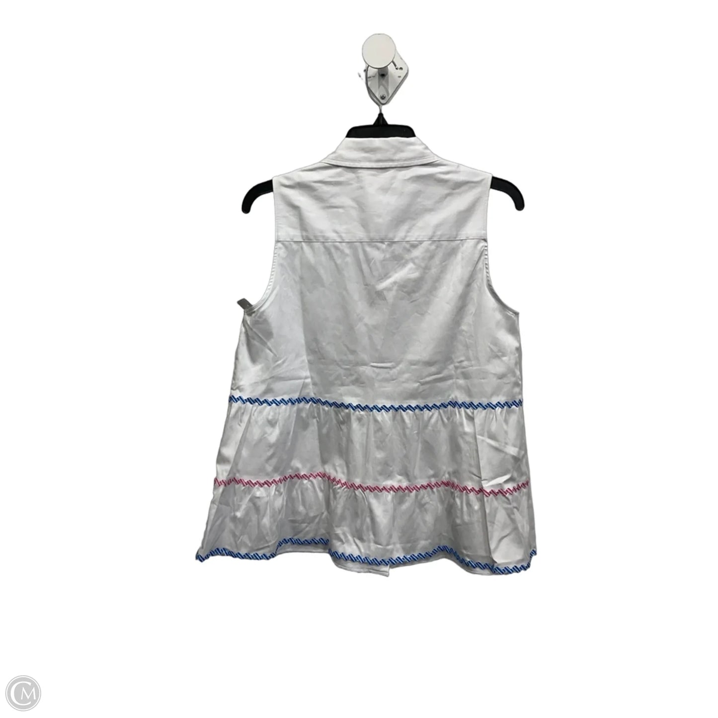 Top Sleeveless Designer By Lilly Pulitzer In White, Size: S