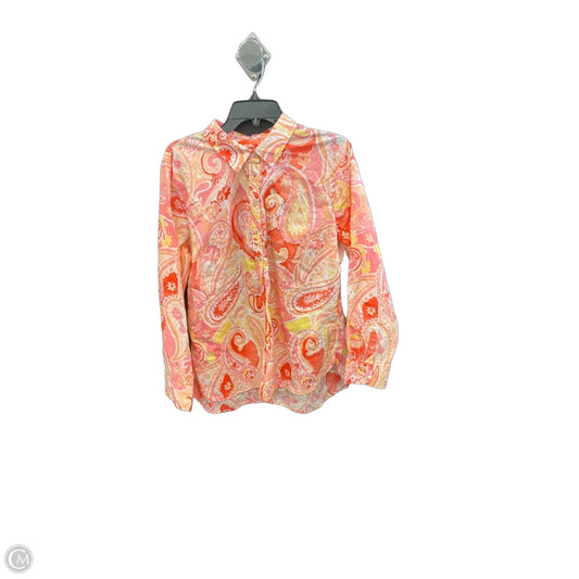 Blouse Long Sleeve By Talbots In Multi-colored, Size: Xl