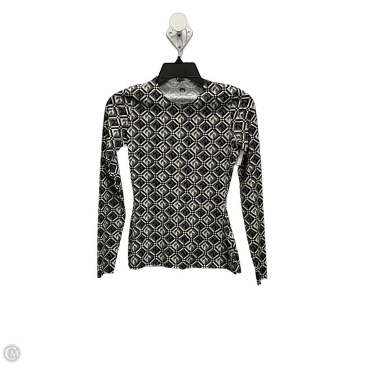 Top Long Sleeve By Cma In Black & Cream, Size: S