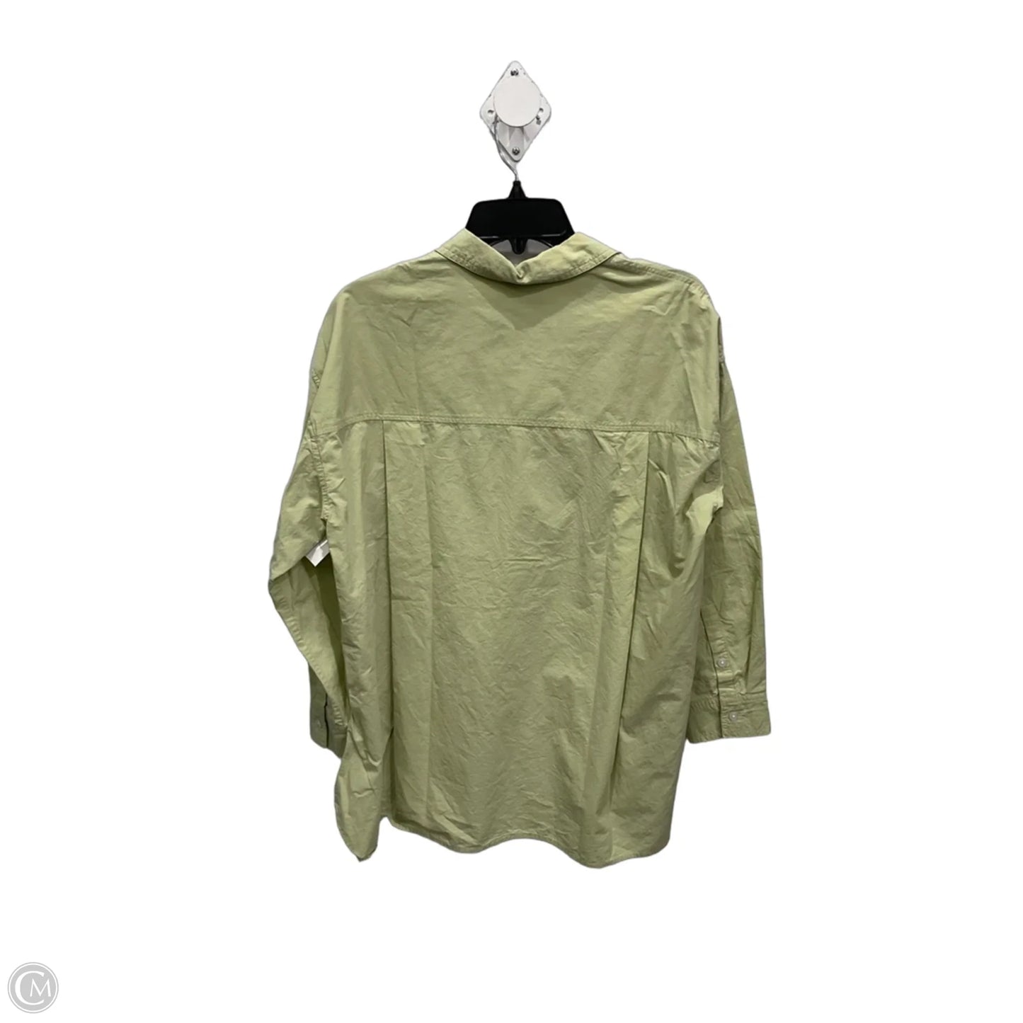 Blouse Long Sleeve By Madewell In Green, Size: S