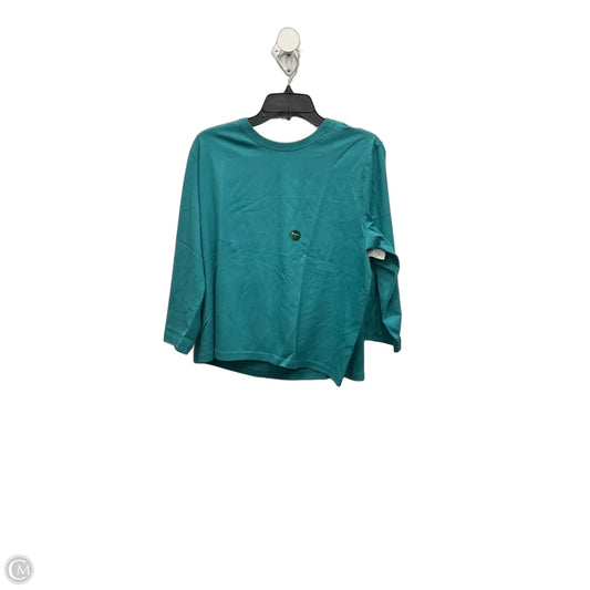Top Long Sleeve By L.l. Bean In Teal, Size: L
