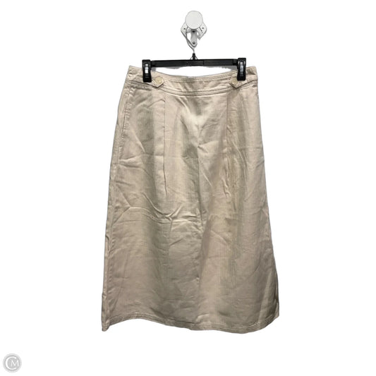 Skirt Maxi By Clothes Mentor In Cream, Size: M