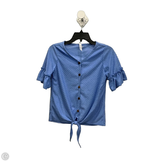 Top Short Sleeve By Ny Collection In Blue, Size: Sp