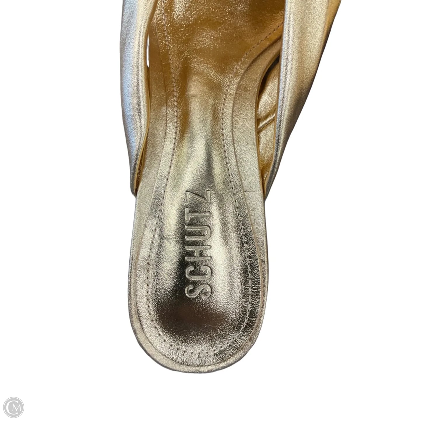 Shoes Heels Block By Schutz In Gold, Size: 9.5