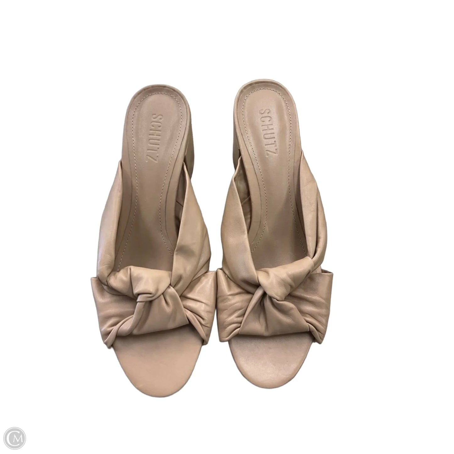 Shoes Heels Block By Schutz In Beige, Size: 9.5