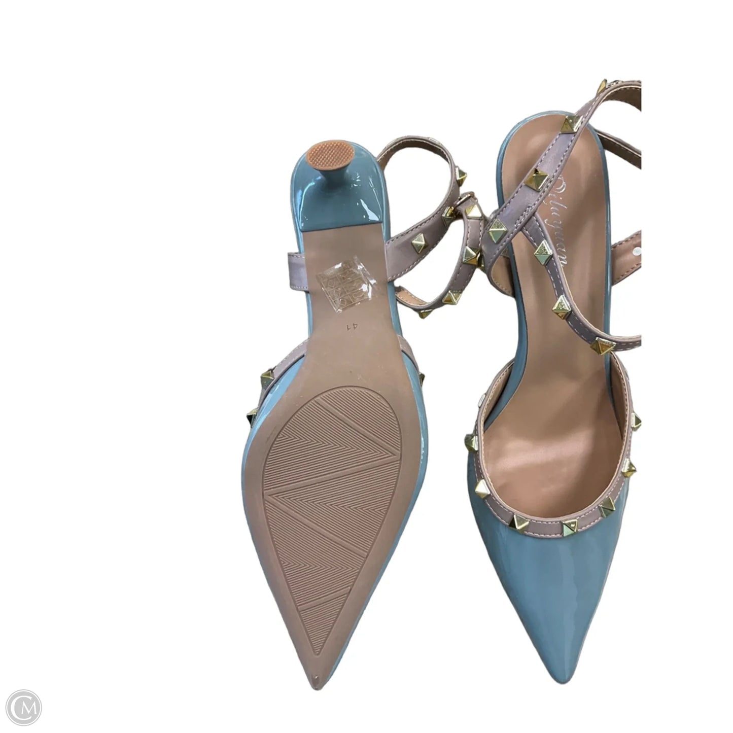 Shoes Heels Kitten By Clothes Mentor In Blue, Size: 10