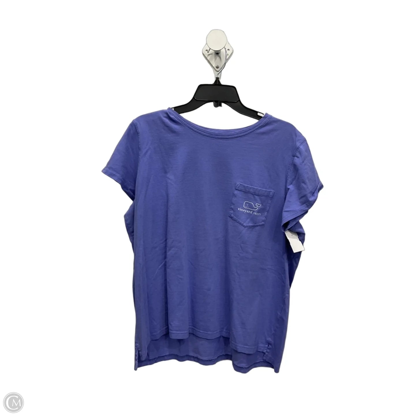Top Short Sleeve By Vineyard Vines In Purple, Size: Xl