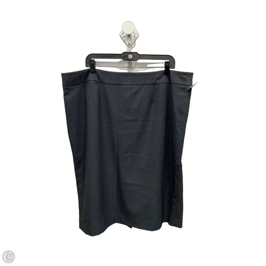 Skirt Midi By Calvin Klein In Grey, Size: 18