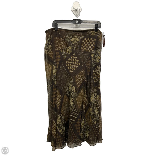 Skirt Maxi By Charter Club In Brown, Size: 16