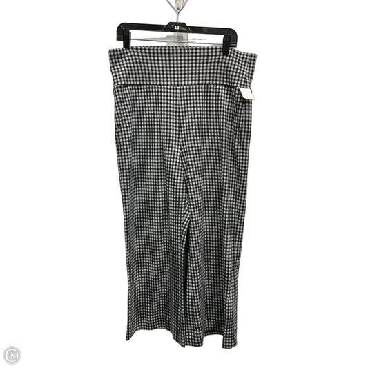 Pants Wide Leg By Cabi In Black & White, Size: 12