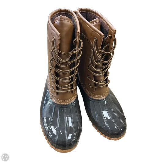 Boots Snow By Sporto In Brown, Size: 7