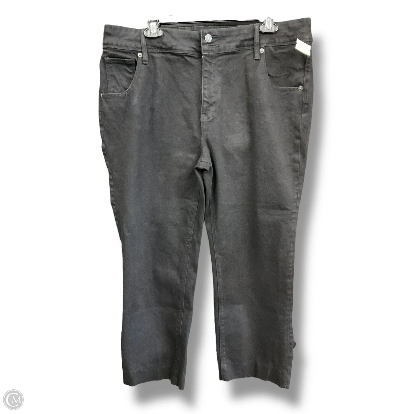 Jeans Straight By Hudson In Black Denim, Size: 16