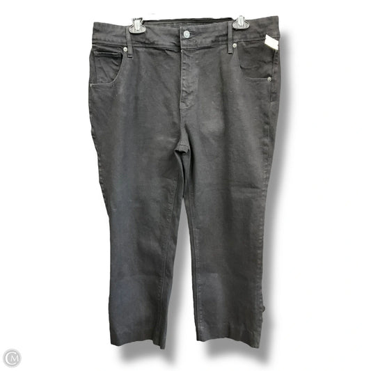 Jeans Straight By Hudson In Black Denim, Size: 16