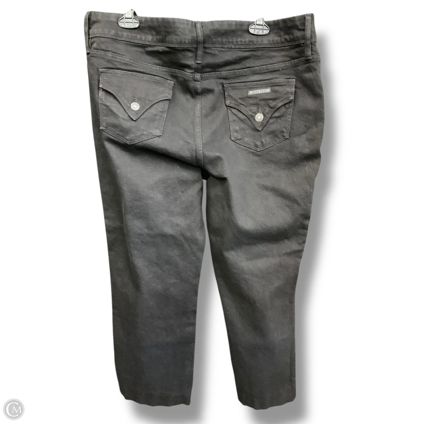 Jeans Straight By Hudson In Black Denim, Size: 16