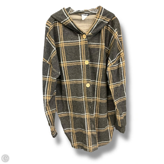 Jacket Shirt By Heimish Usa In Plaid Pattern, Size: 3x