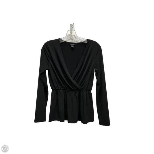 Top Long Sleeve Basic By Halogen In Black, Size: Xs
