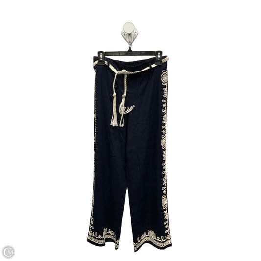 Pants Linen By Maison Damelie In Navy, Size: 4
