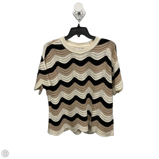 Top Short Sleeve By Edited In Cream, Size: M