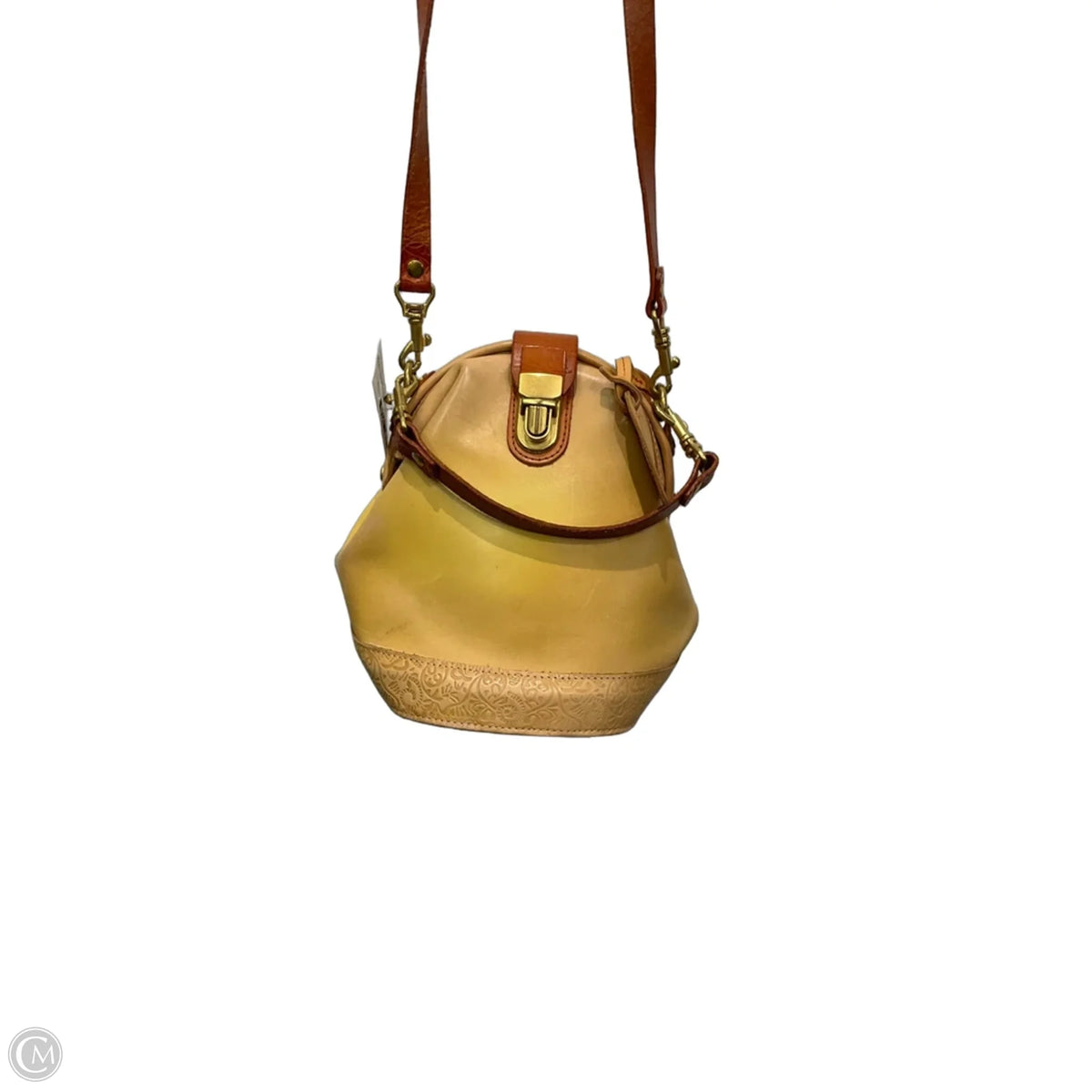 Crossbody Leather By Ecco, Size: Medium