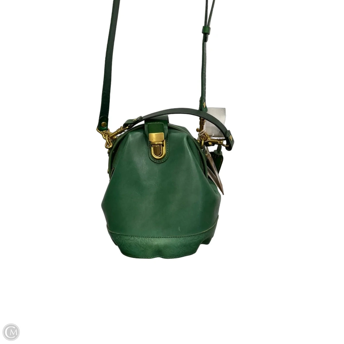 Crossbody Leather By Ecco, Size: Medium